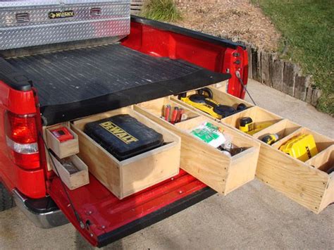 diy steel truck tool box|homemade truck bed tool box.